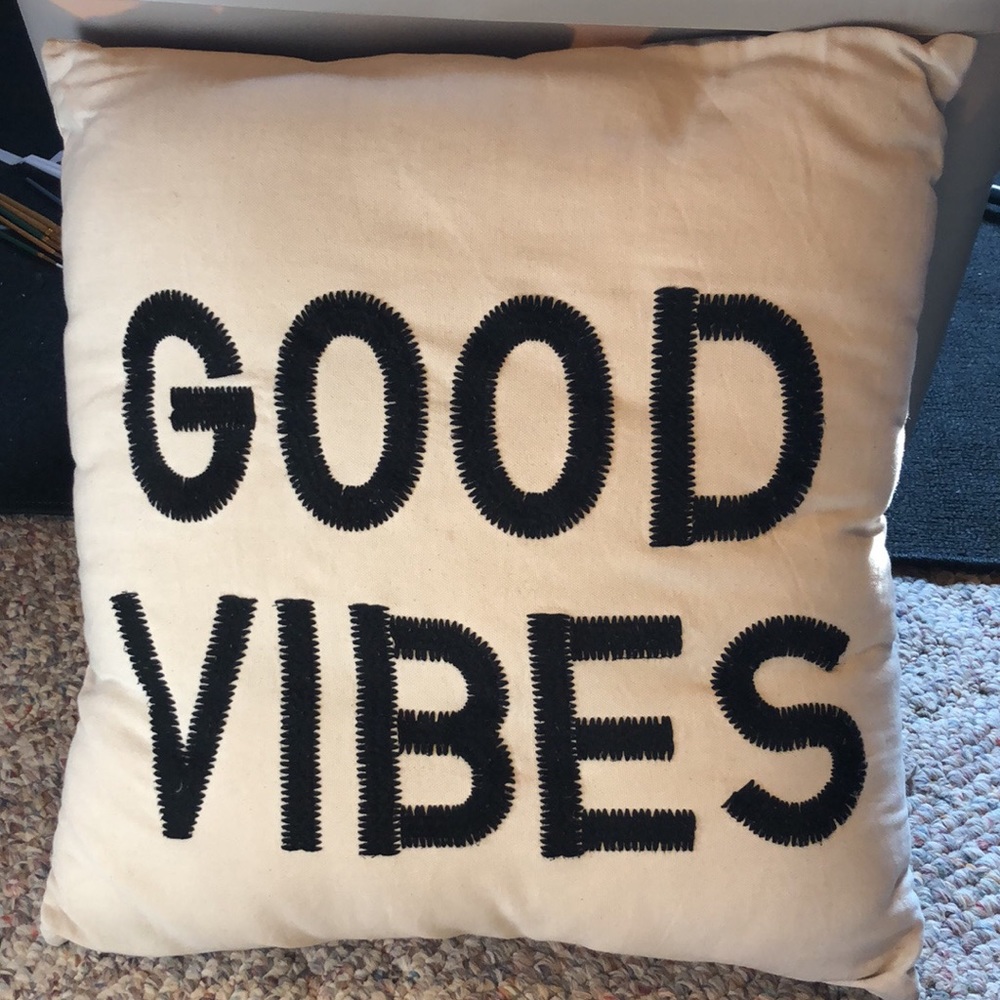 Urban Outfitters “Good Vibes” throw pillow